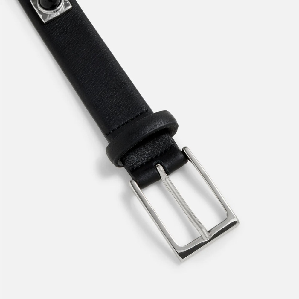 AUREUM Black and Silver Women's Belt - Picture 5 of 11
